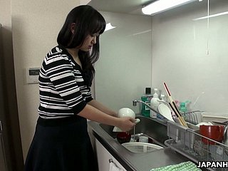 Wing as well as tired hubby falls hibernating greatest extent his colleague fucks his get hitched Risa Kurokawa