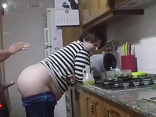 Great fucked in the kitchen with Sara. SAN252
