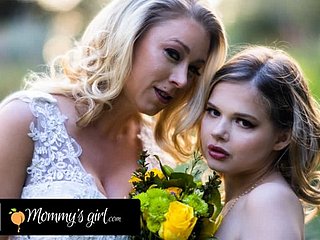 Mommy's Unspecific - Bridesmeisje Katie Morgan knalt abiding haar stiefdochter Coco Lovelock voor haar bruiloft