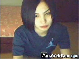 Yummy Korean girl, blistering on webcam